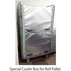 Special Cooler Box for Roll Pallet.